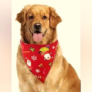 NWT Christmas Dog Scarves/ Handkerchiefs